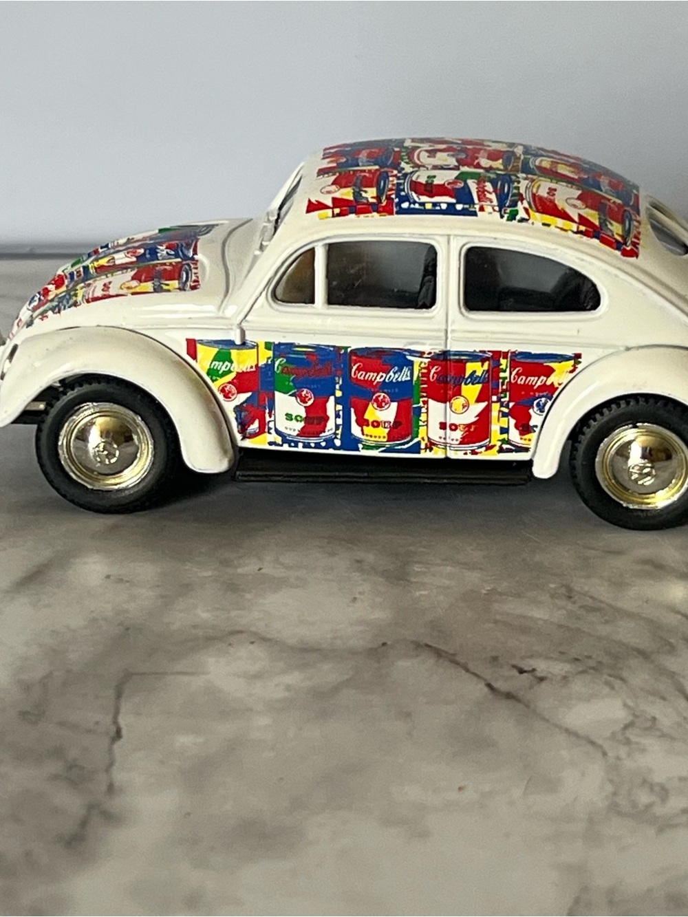 Vintage 1998 Lledo Campbell’s Soup VW Beetle | Andy Warhol